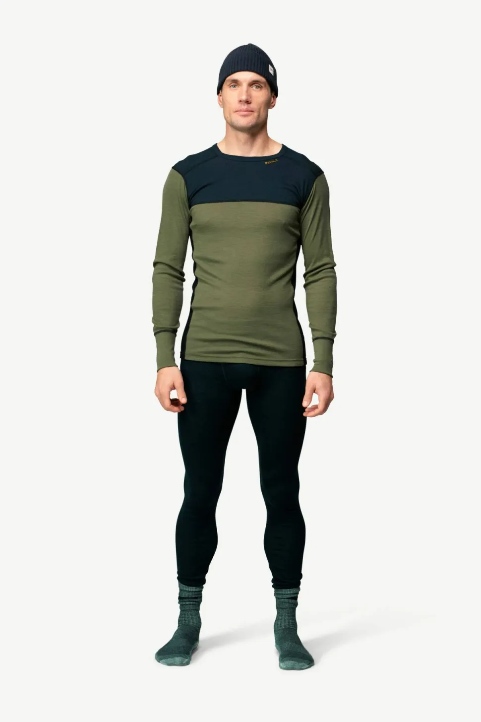 Devold Men's Lauparen Merino 190 Shirt Ink/lichen/black