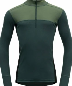 Devold Men's Lauparen Merino 190 Zip Neck Forest/Woods/Black