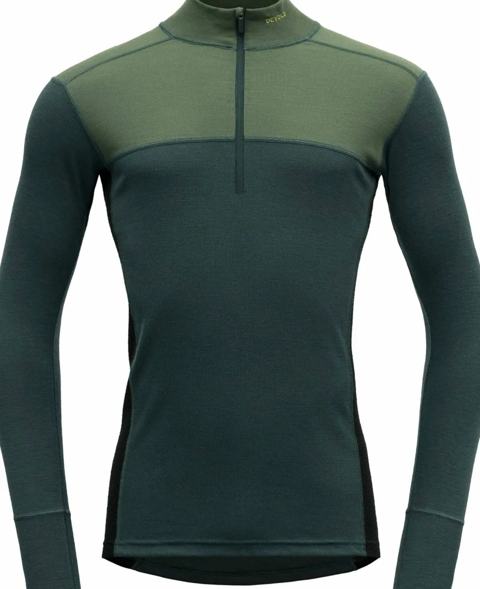 Devold Men's Lauparen Merino 190 Zip Neck Forest/Woods/Black