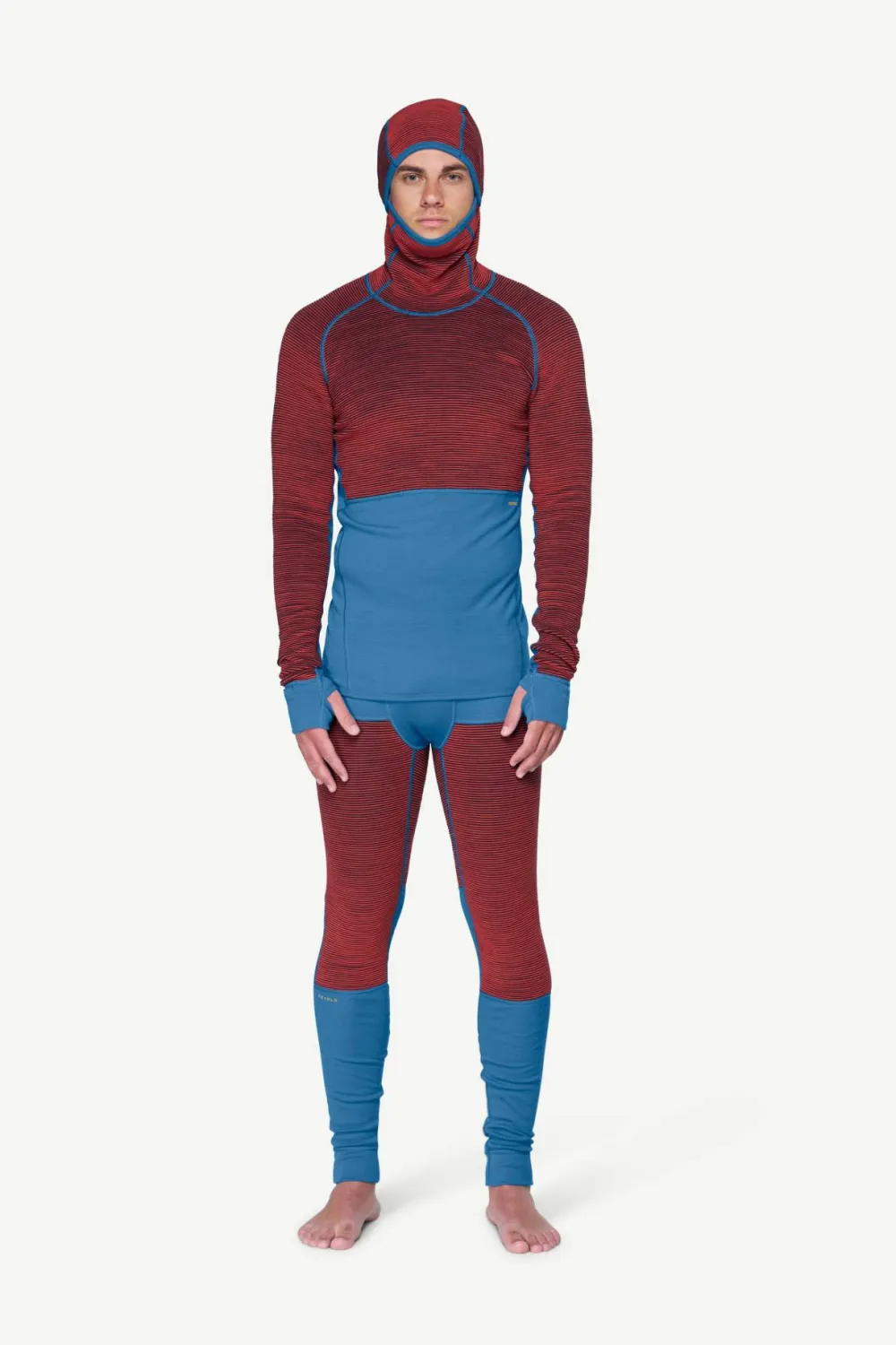 Devold Men's Tuvegga Merino Hoodie Cayenne Hot