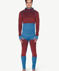 Devold Men's Tuvegga Merino Hoodie Cayenne Hot