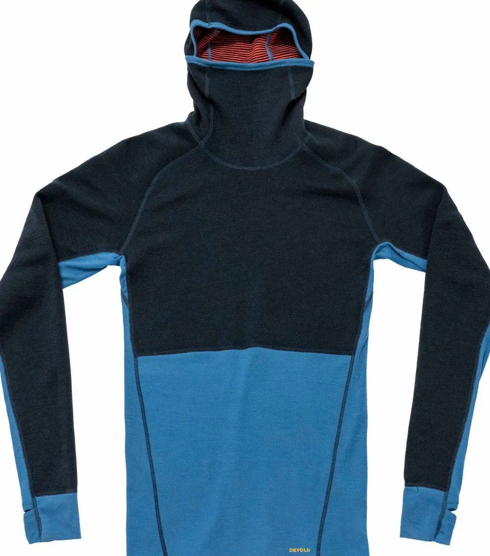 Devold Men's Tuvegga Merino Hoodie Cayenne Hot