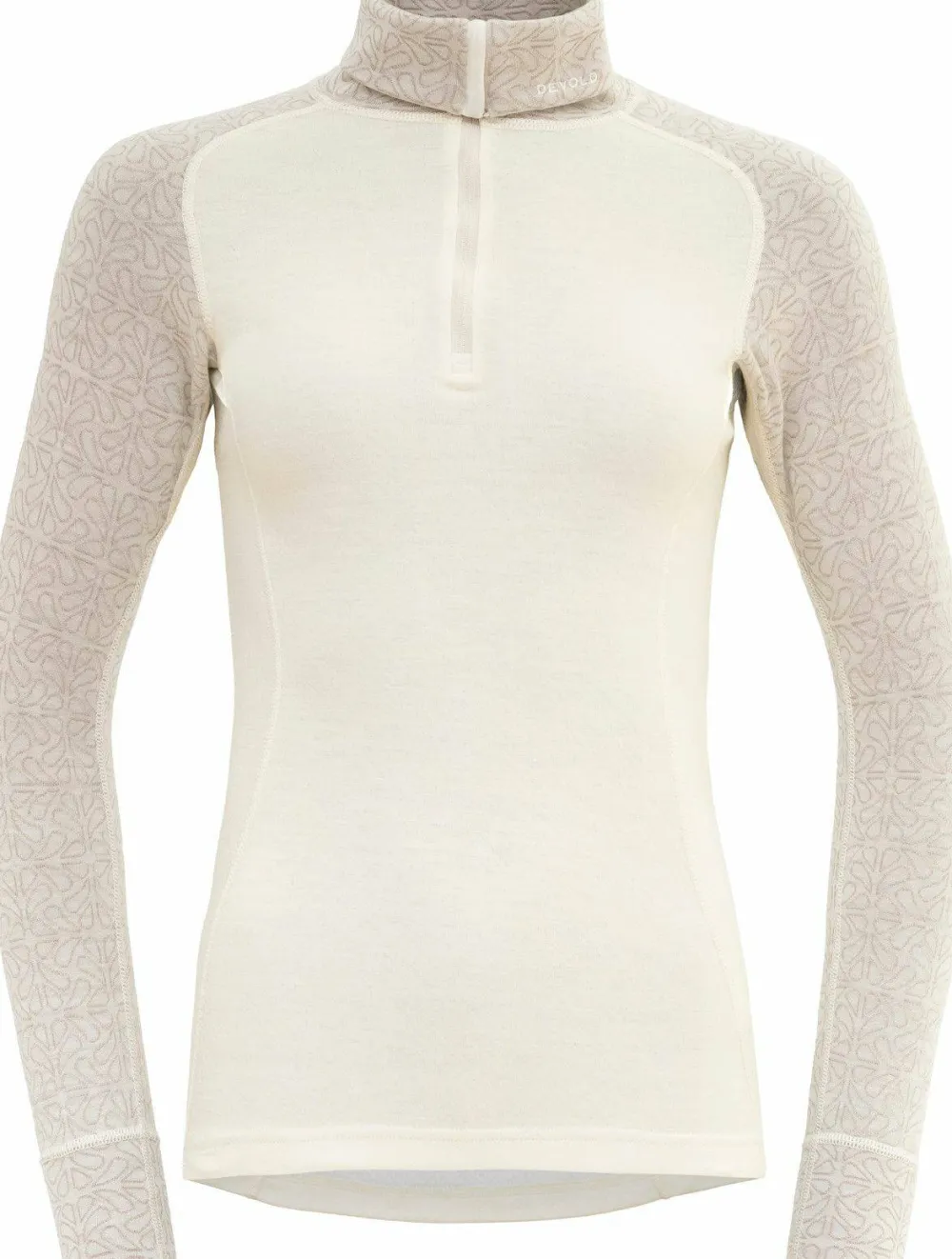 Devold Women's Duo Active Merino 205 Zip Neck Raw White Clearance