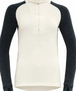 Devold Women's Expedition Merino Silk Zip Ink/Offwhite