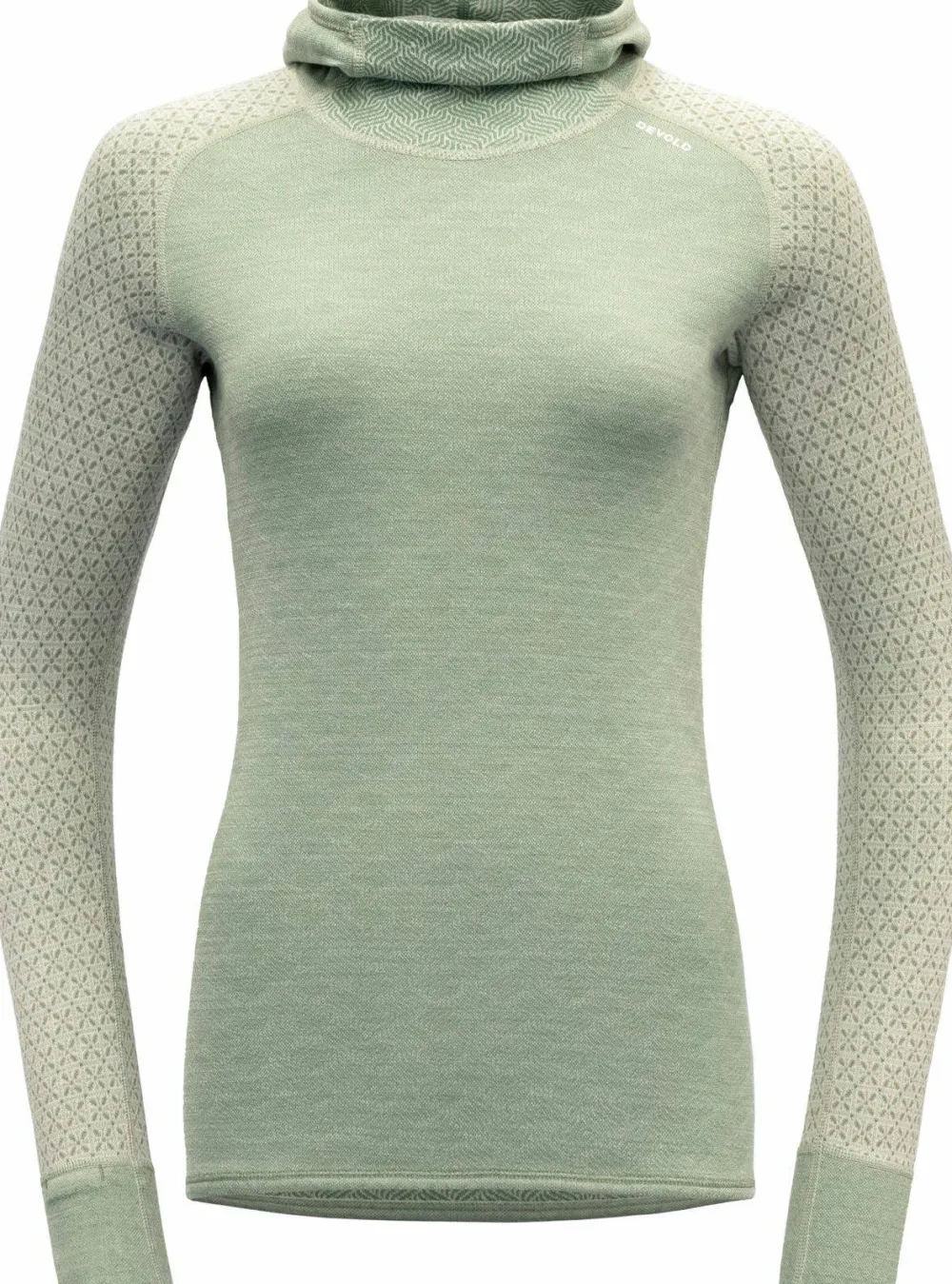Devold Women's Kvitegga Merino 230 Hoodie RAW WHITE New