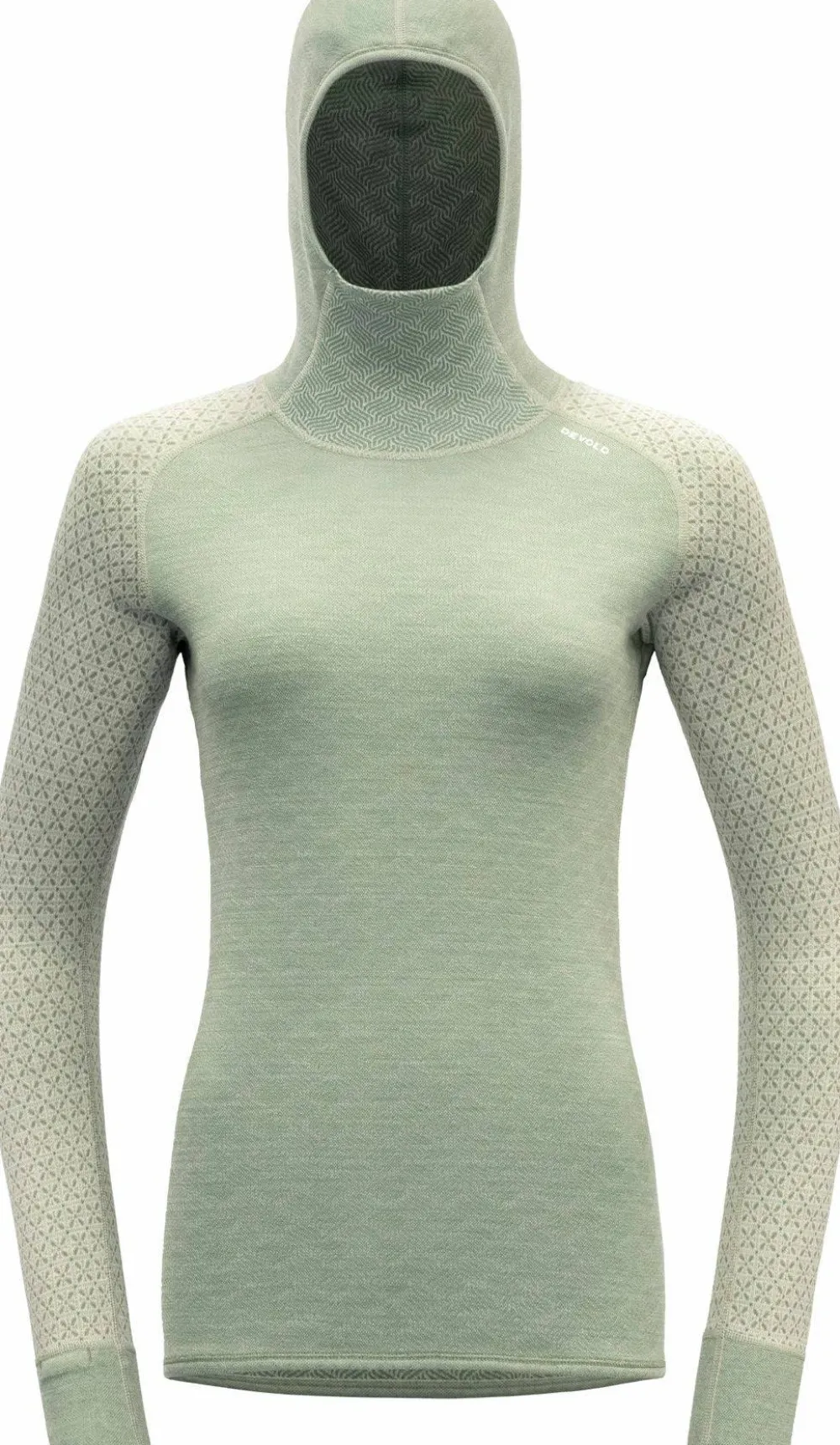 Devold Women's Kvitegga Merino 230 Hoodie RAW WHITE New