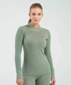 Devold Women's Kvitegga Merino 230 Cross Neck RAW WHITE Online