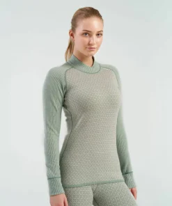 Devold Women's Kvitegga Merino 230 Cross Neck RAW WHITE Online