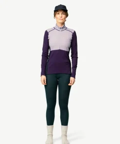 Devold Women's Lauparen Merino 190 Zip Neck Orchid/lilac/ink