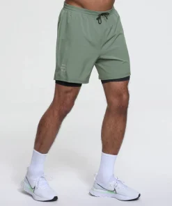 Dæhlie Men's Shorts Run 2-in-1 Dark Forest Online