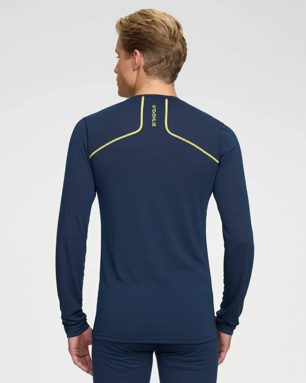 Dæhlie Men's Training Wool Mix Long Sleeve Navy Discount
