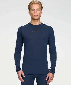 Dæhlie Men's Training Wool Mix Long Sleeve Navy Discount