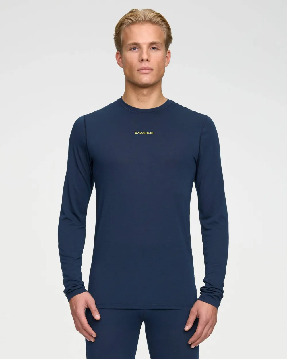 Dæhlie Men's Training Wool Mix Long Sleeve Navy Discount