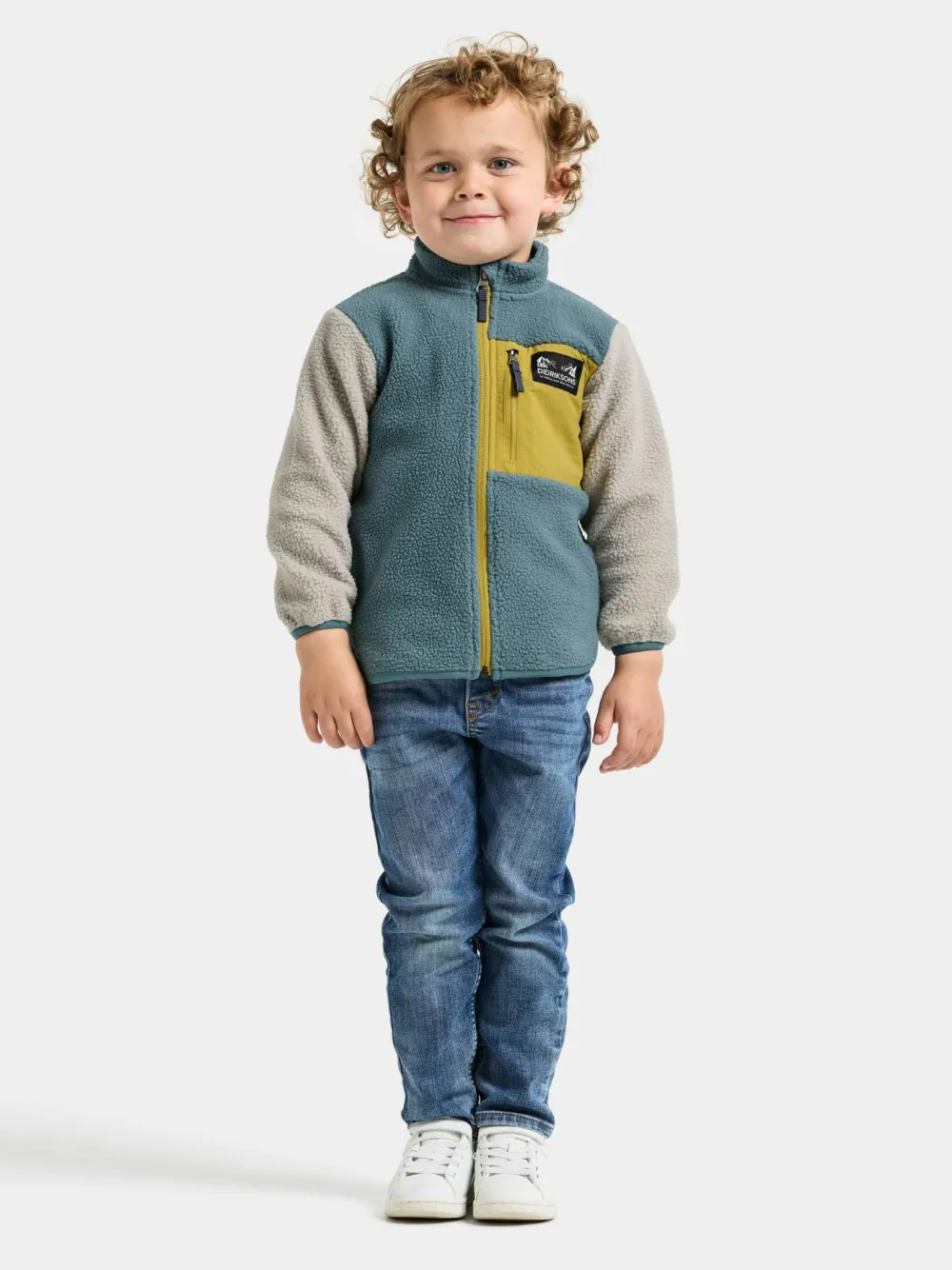 Didriksons Kids' Anten Full Zip Factory Blue New