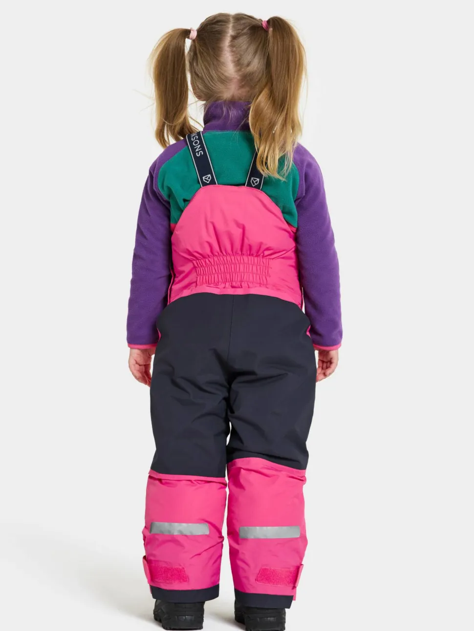 Didriksons Kids' Bjärven Bib Pants True Pink