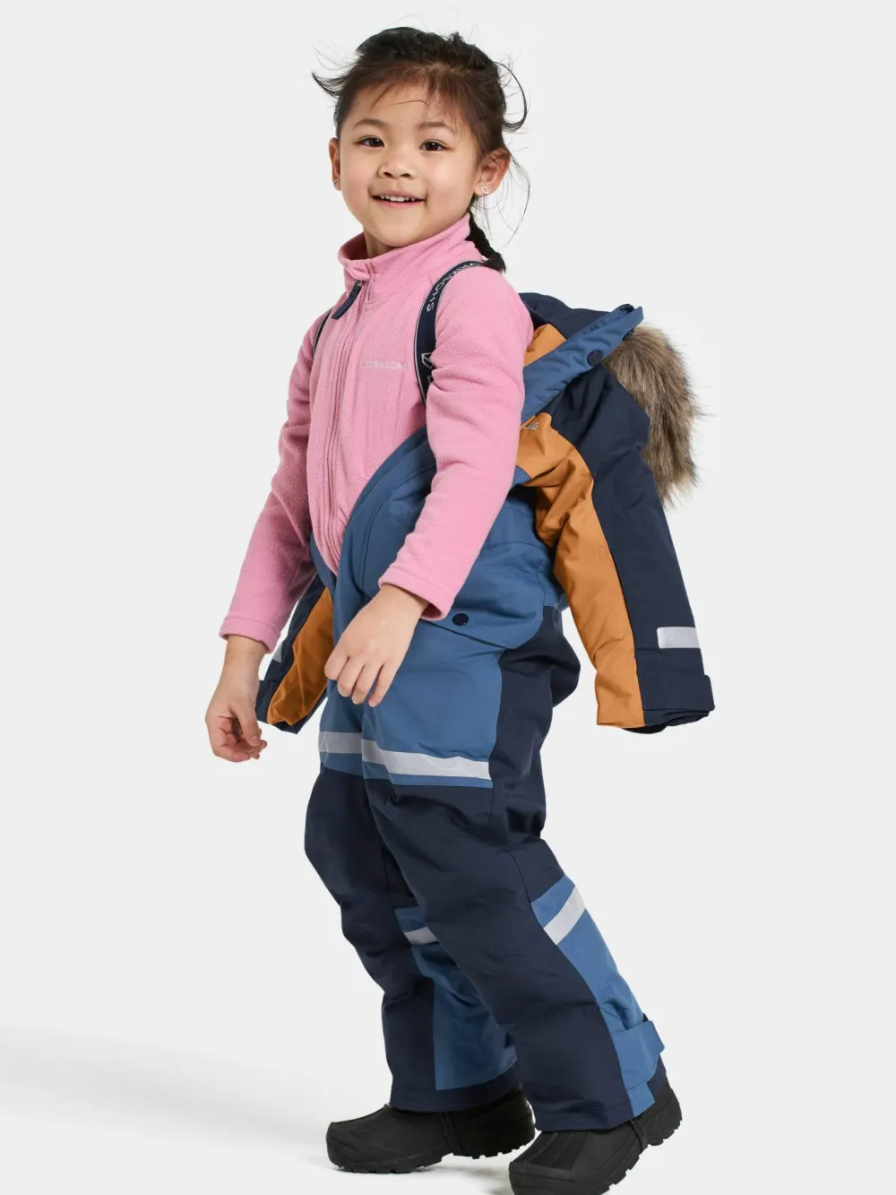 Didriksons Kids' Bjärven Coverall 4 Galaxy Blue Sale