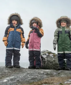 Didriksons Kids' Bjärven Coverall 4 Galaxy Blue Sale