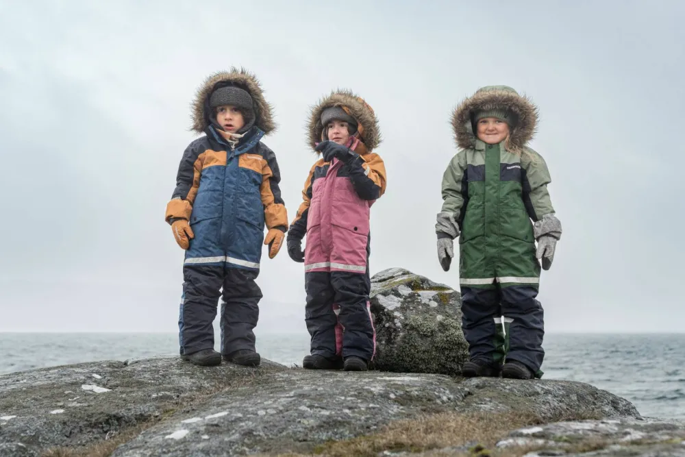 Didriksons Kids' Bjärven Coverall 4 Galaxy Blue Sale
