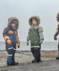 Didriksons Kids' Bjärven Coverall 4 Galaxy Blue Sale