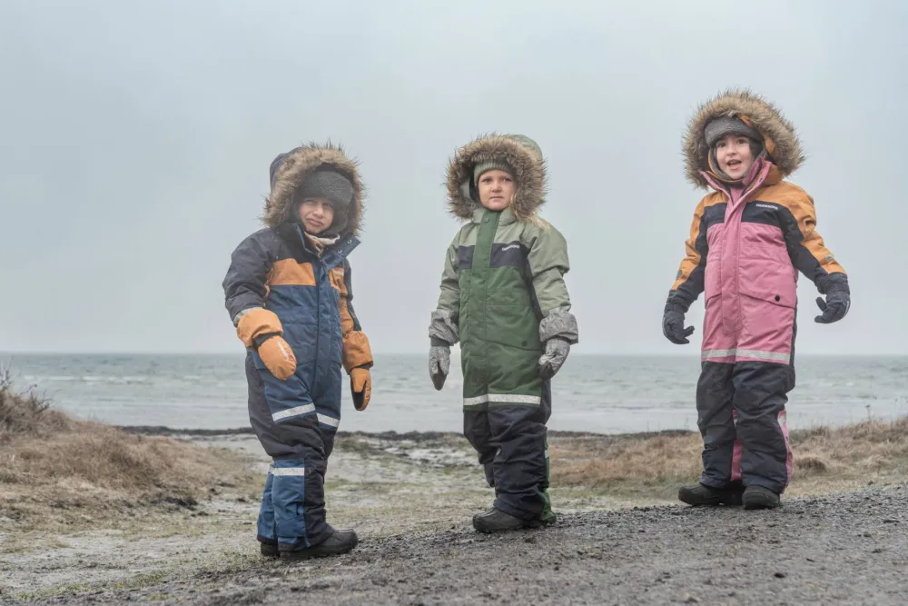 Didriksons Kids' Bjärven Coverall 4 Galaxy Blue Sale