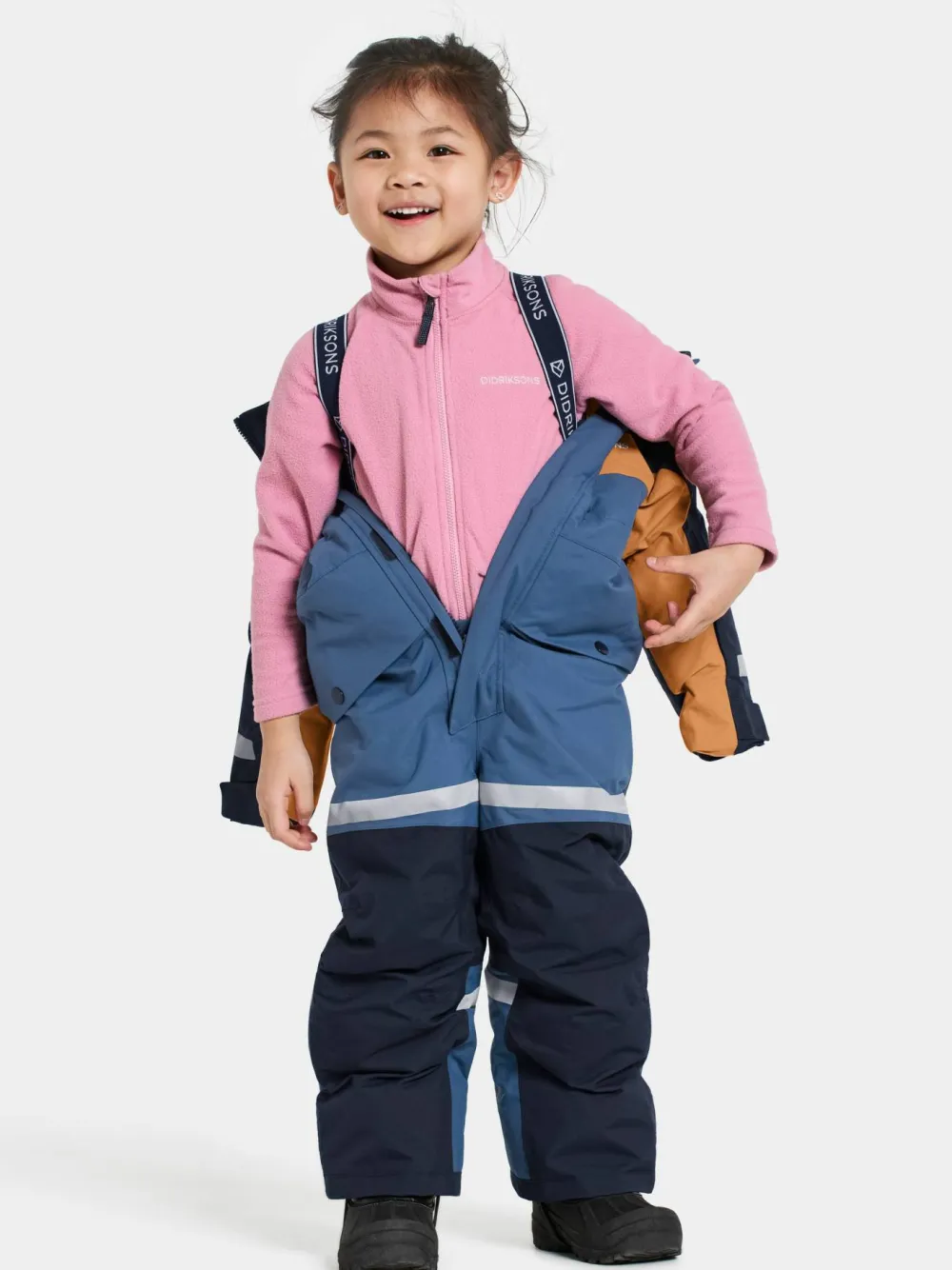 Didriksons Kids' Bjärven Coverall 4 Galaxy Blue Sale
