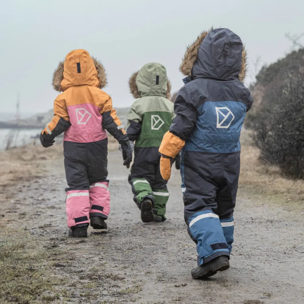 Didriksons Kids' Bjärven Coverall 4 Galaxy Blue Sale