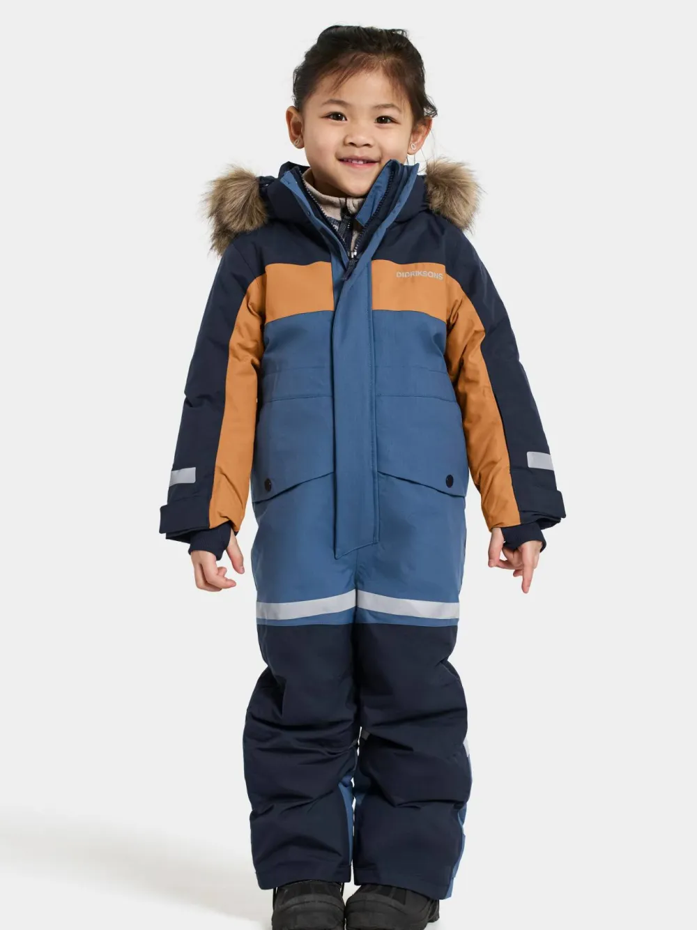 Didriksons Kids' Bjärven Coverall 4 Galaxy Blue Sale