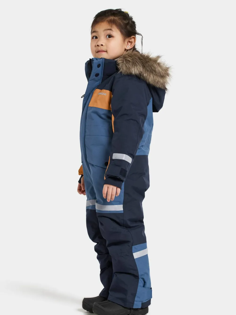 Didriksons Kids' Bjärven Coverall 4 Galaxy Blue Sale