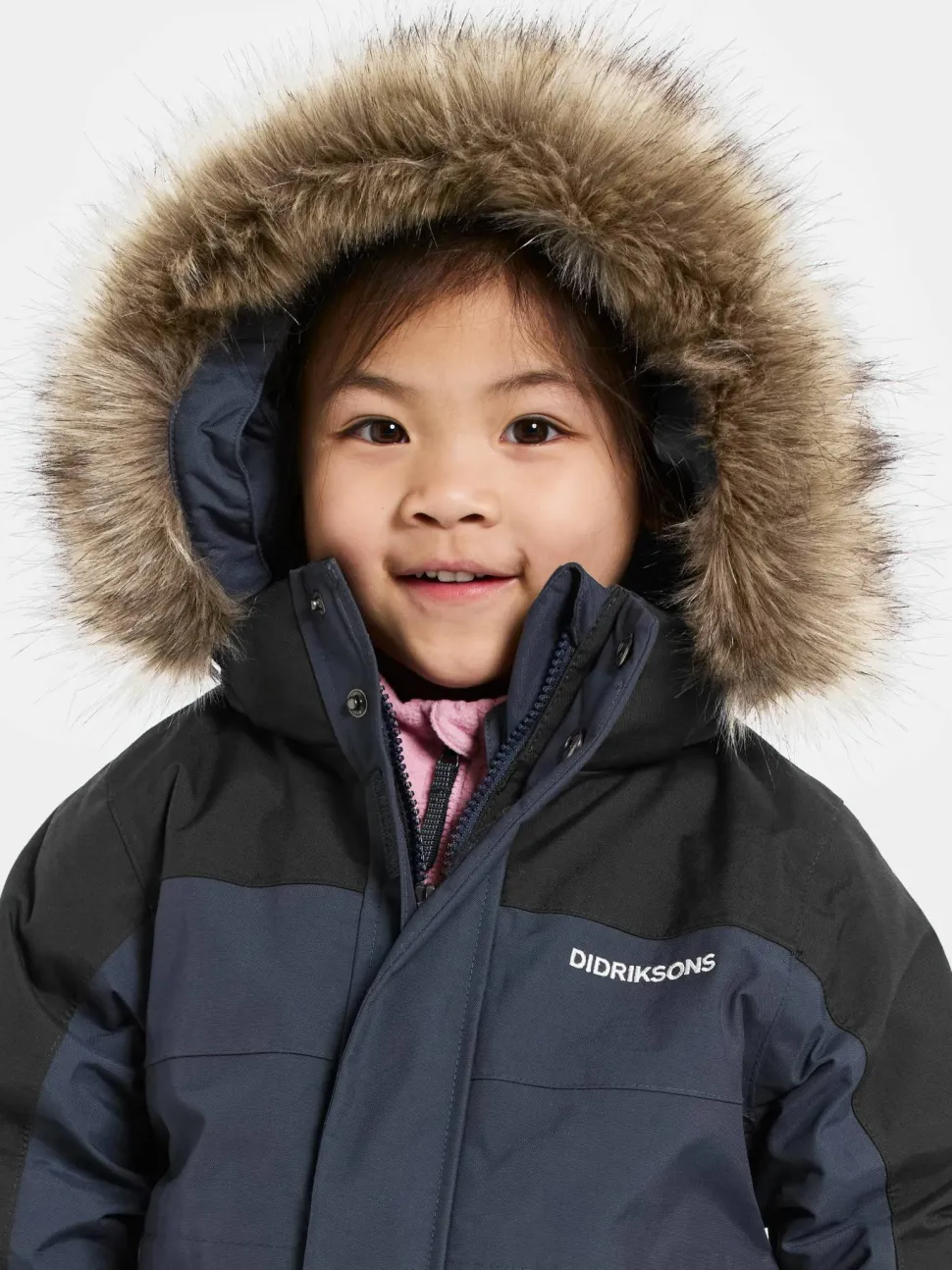 Didriksons Kids' Bjärven Coverall 4 Navy