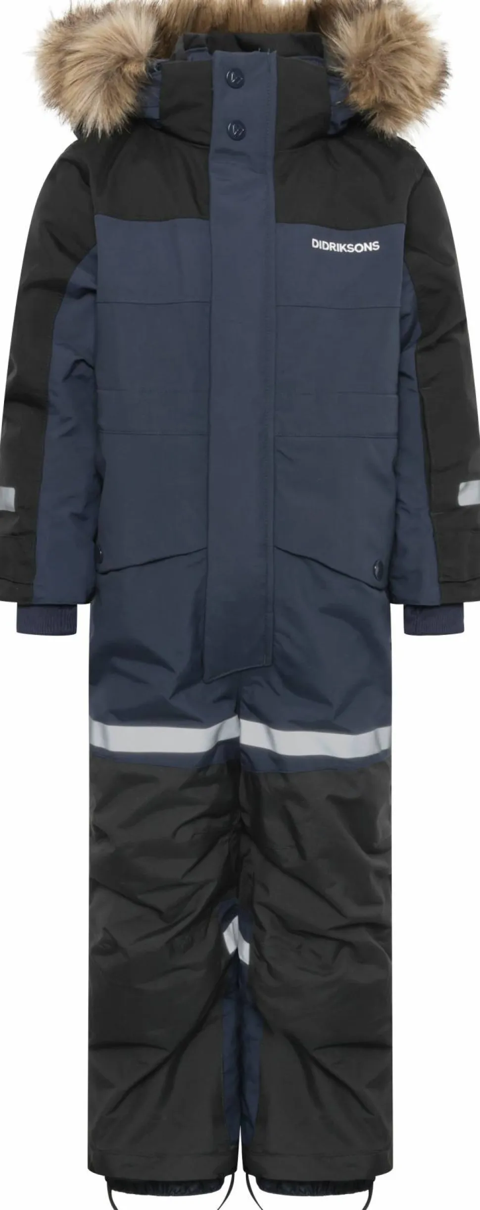 Didriksons Kids' Bjärven Coverall 4 Navy