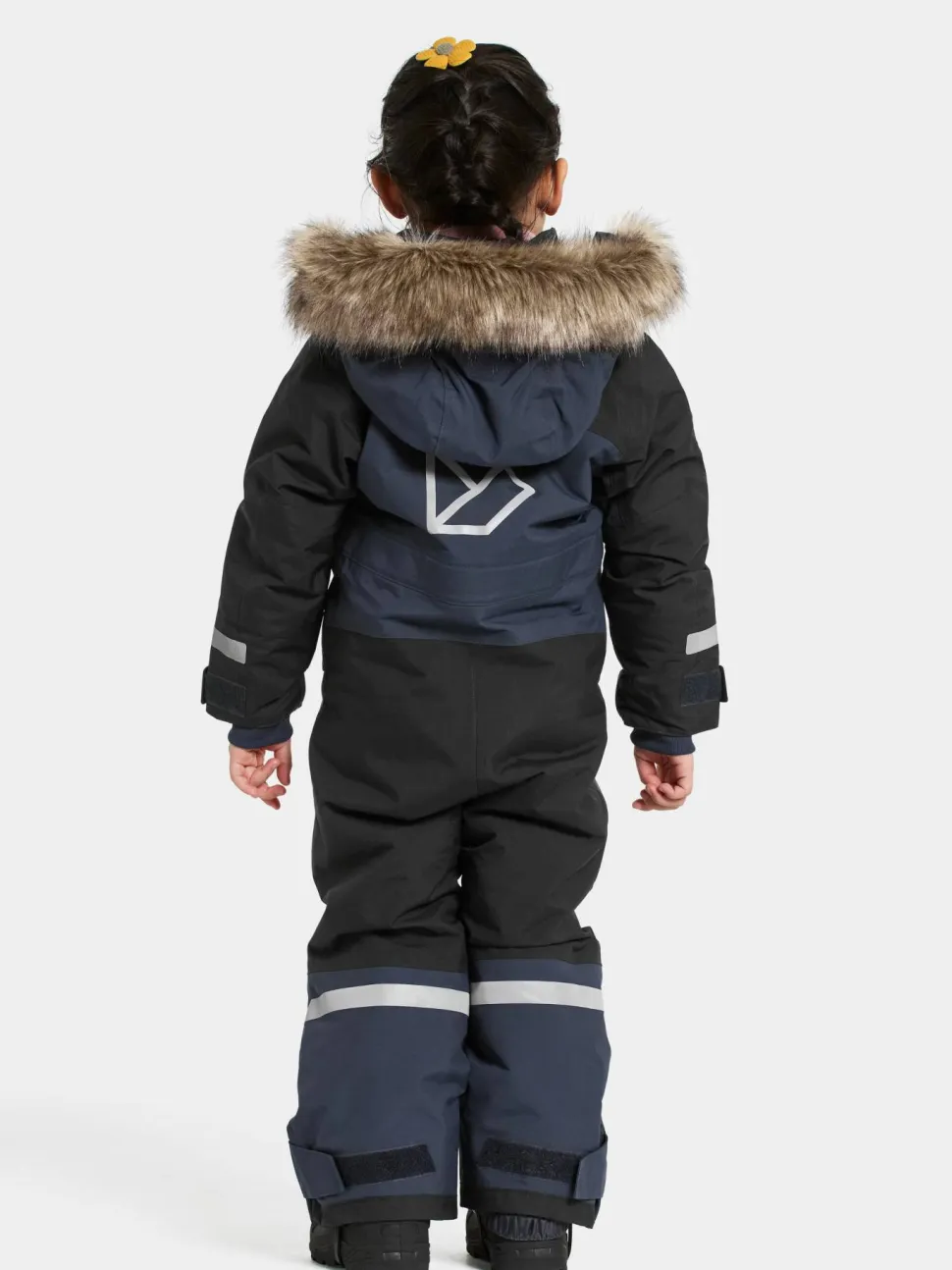 Didriksons Kids' Bjärven Coverall 4 Navy