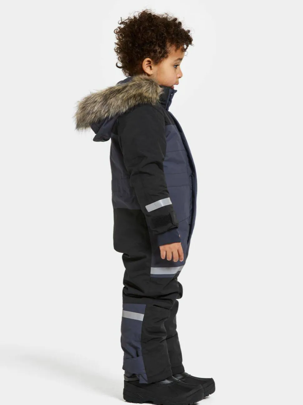 Didriksons Kids' Bjärven Coverall 3 Navy