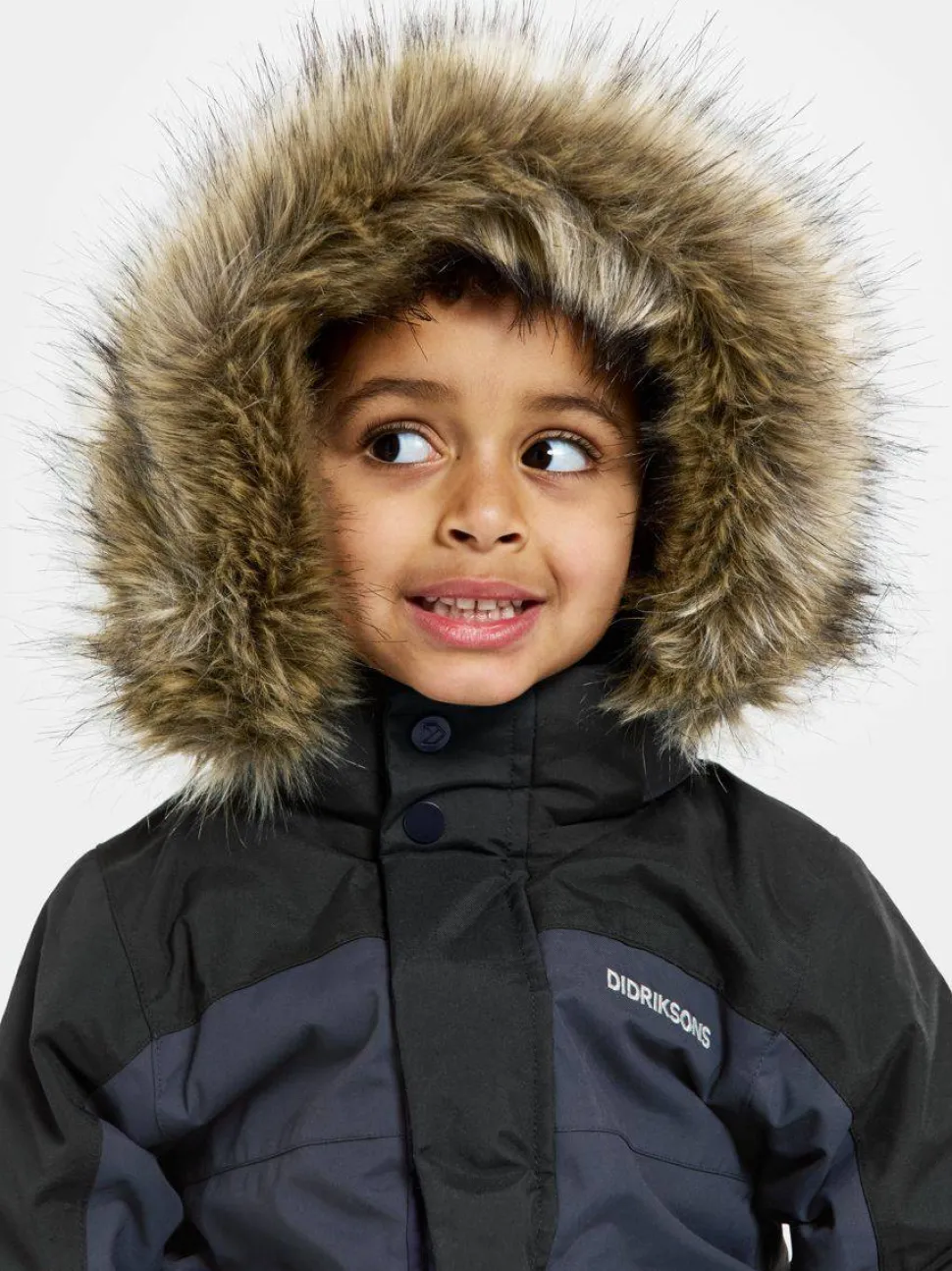 Didriksons Kids' Bjärven Coverall 3 Navy