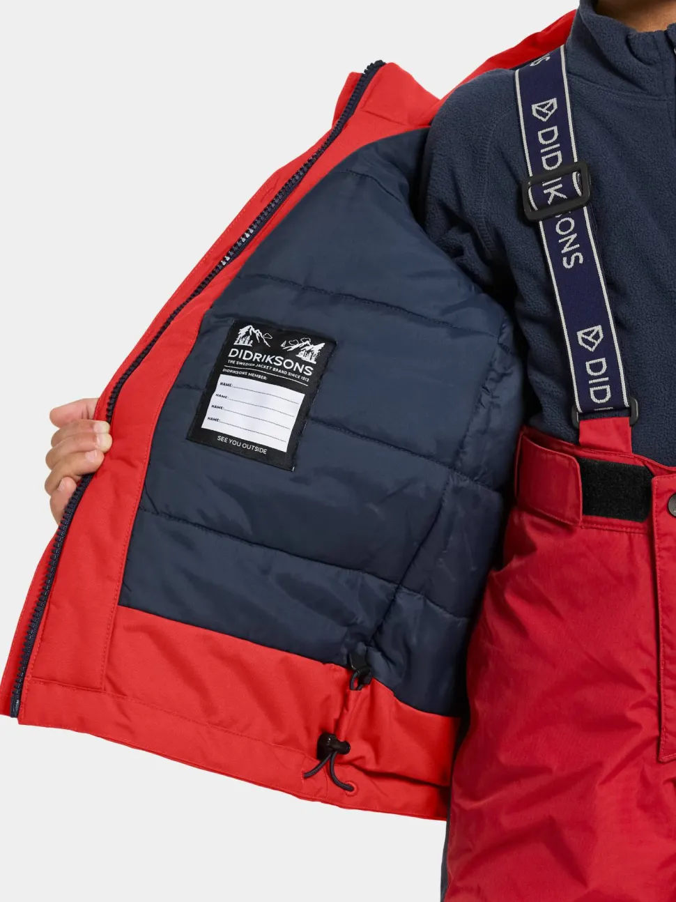 Didriksons Kids' Bjärven Parka 4 Pomme Red