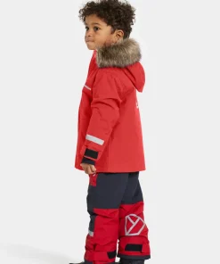 Didriksons Kids' Bjärven Parka 4 Pomme Red