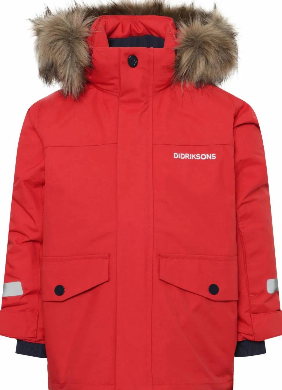 Didriksons Kids' Bjärven Parka 4 Pomme Red