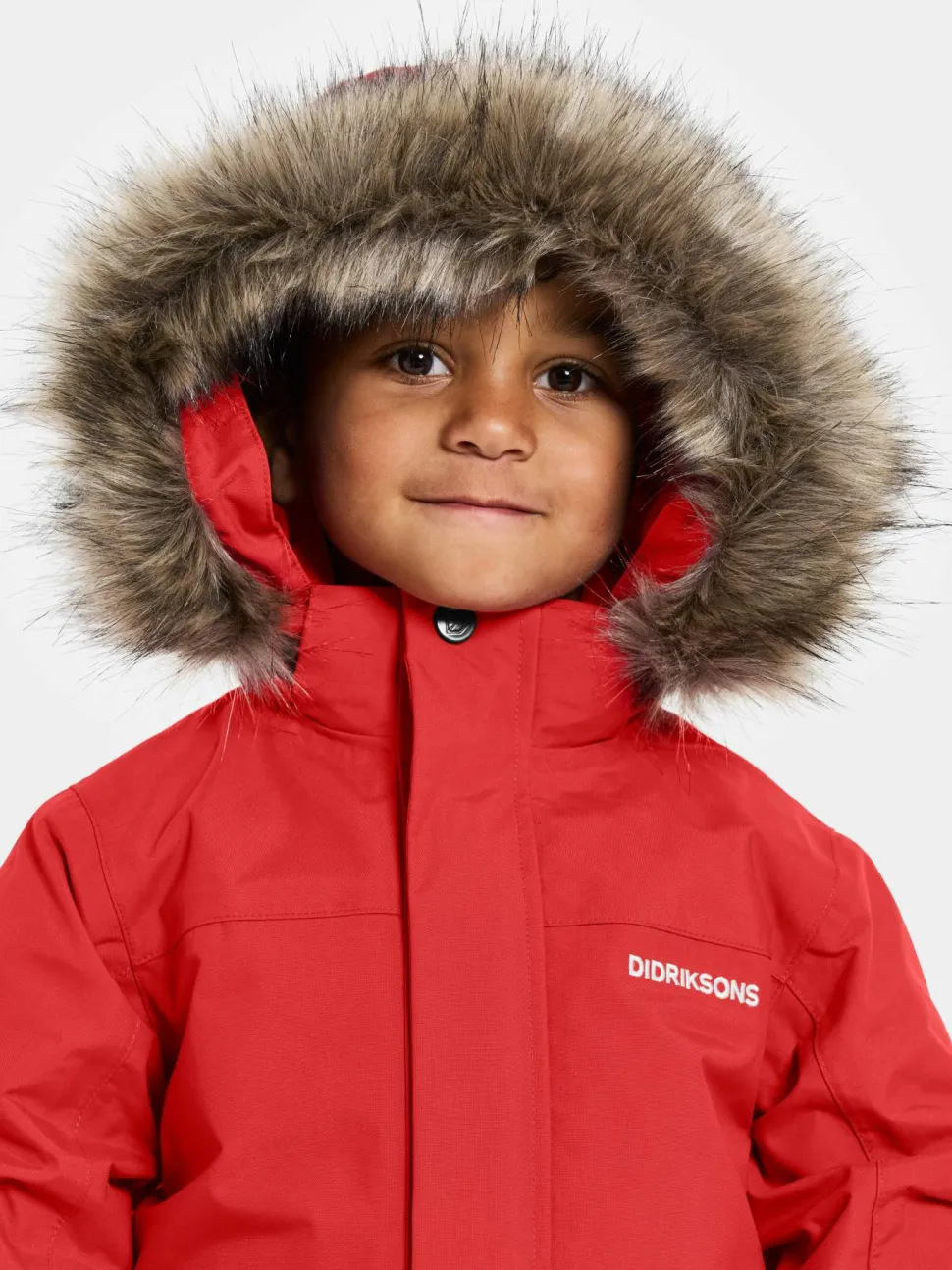 Didriksons Kids' Bjärven Parka 4 Pomme Red