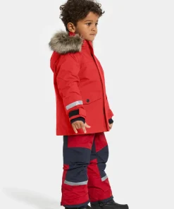 Didriksons Kids' Bjärven Parka 4 Pomme Red