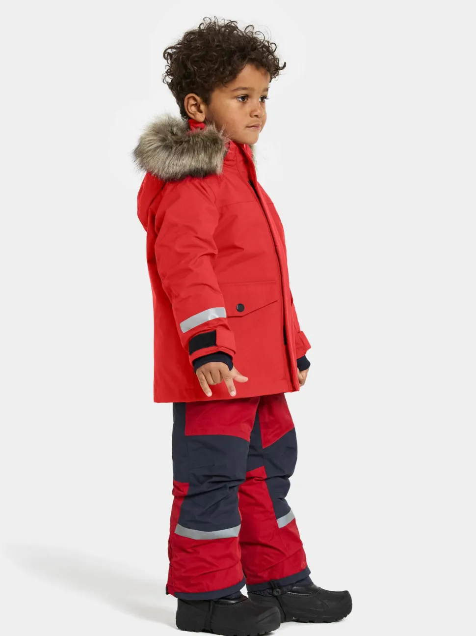 Didriksons Kids' Bjärven Parka 4 Pomme Red