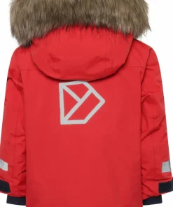 Didriksons Kids' Bjärven Parka 4 Pomme Red