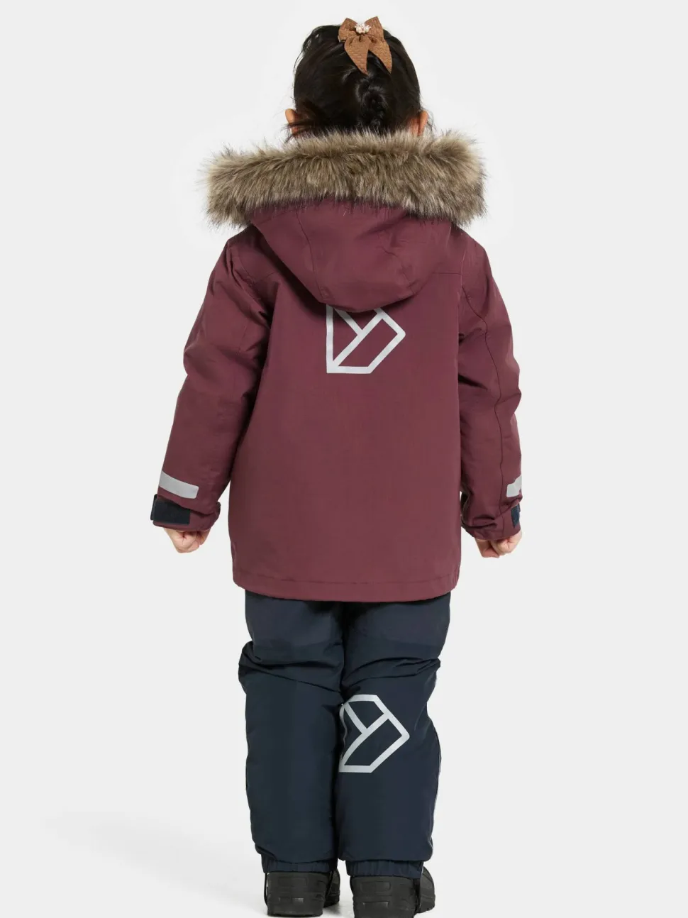 Didriksons Kids' Bjärven Parka 4 Anemon Red