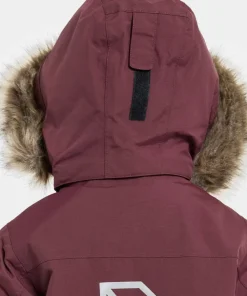 Didriksons Kids' Bjärven Parka 4 Anemon Red