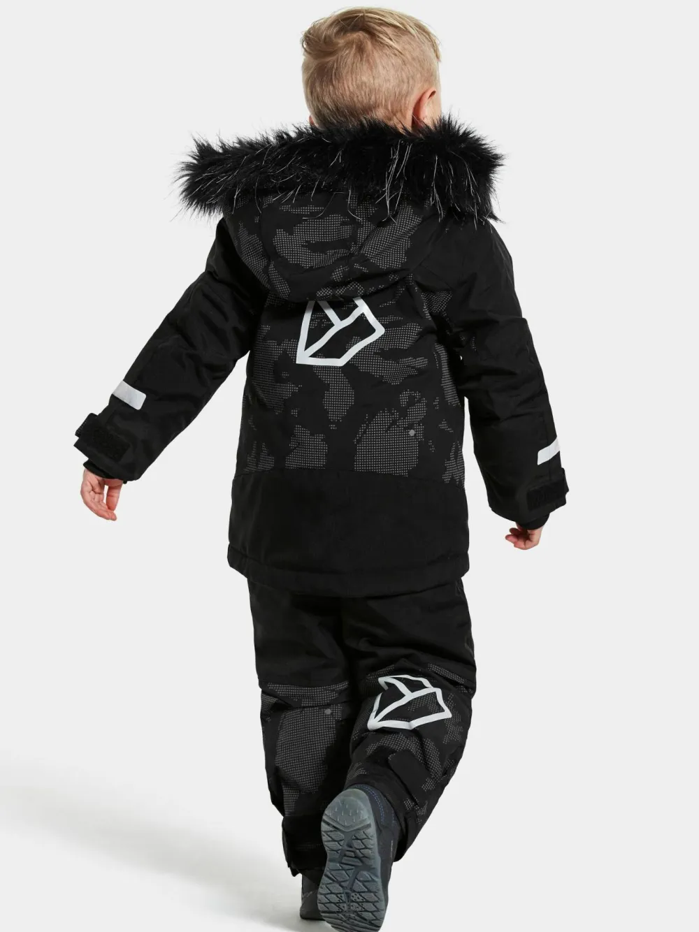 Didriksons Kids' Bjärven Special Edition Parka Island Print Reflex Discount