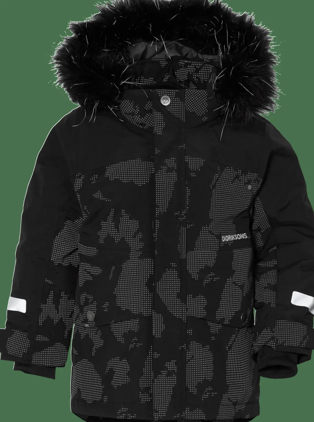 Didriksons Kids' Bjärven Special Edition Parka Island Print Reflex Discount