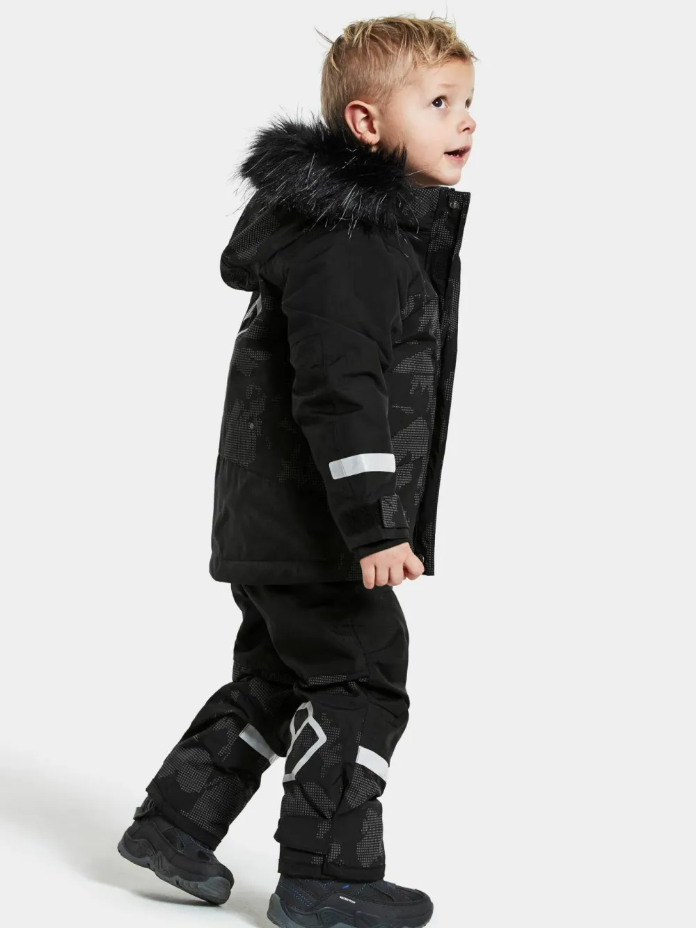 Didriksons Kids' Bjärven Special Edition Parka Island Print Reflex Discount