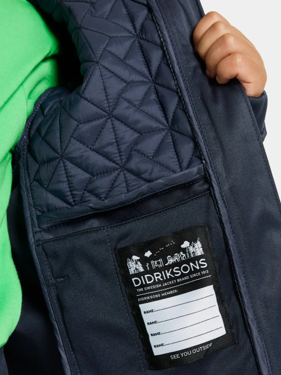 Didriksons Kids' Briska Jacket 5 Navy