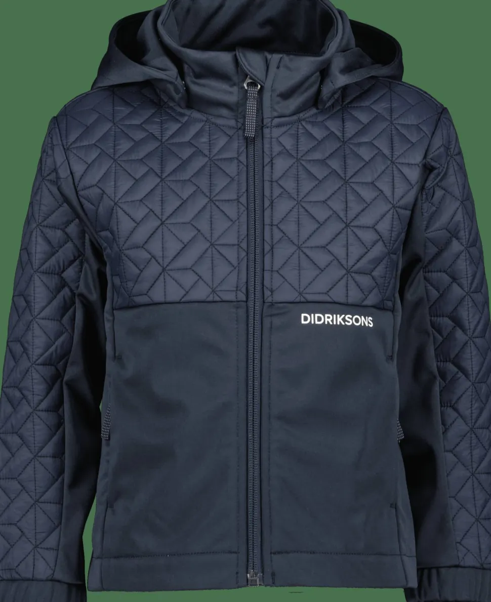 Didriksons Kids' Briska Jacket 5 Navy