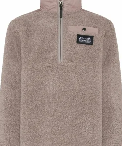 Didriksons Kids' Exa Half Zip Ash Brown Best