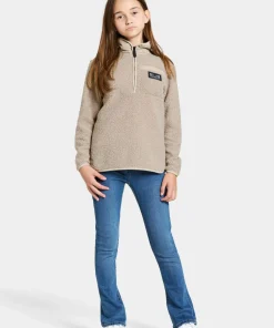 Didriksons Kids' Exa Half Zip Beach Beige Outlet