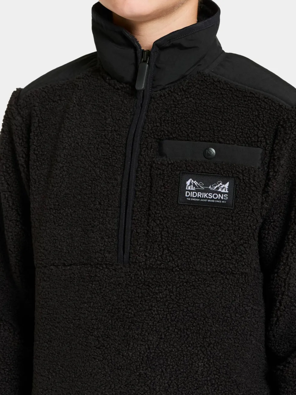 Didriksons Kids' Exa Half Zip Black
